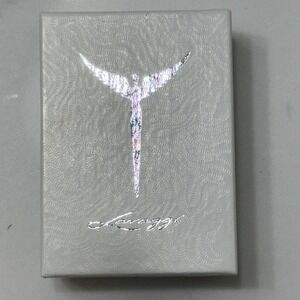 Lavaggi Sterling Silver Angel Hoop Pendant Necklace Celestial Womens OS
